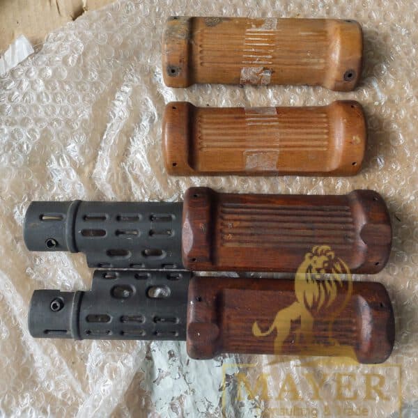 milsurp gun parts - Israeli FN FAL wooden handguards with steel shell