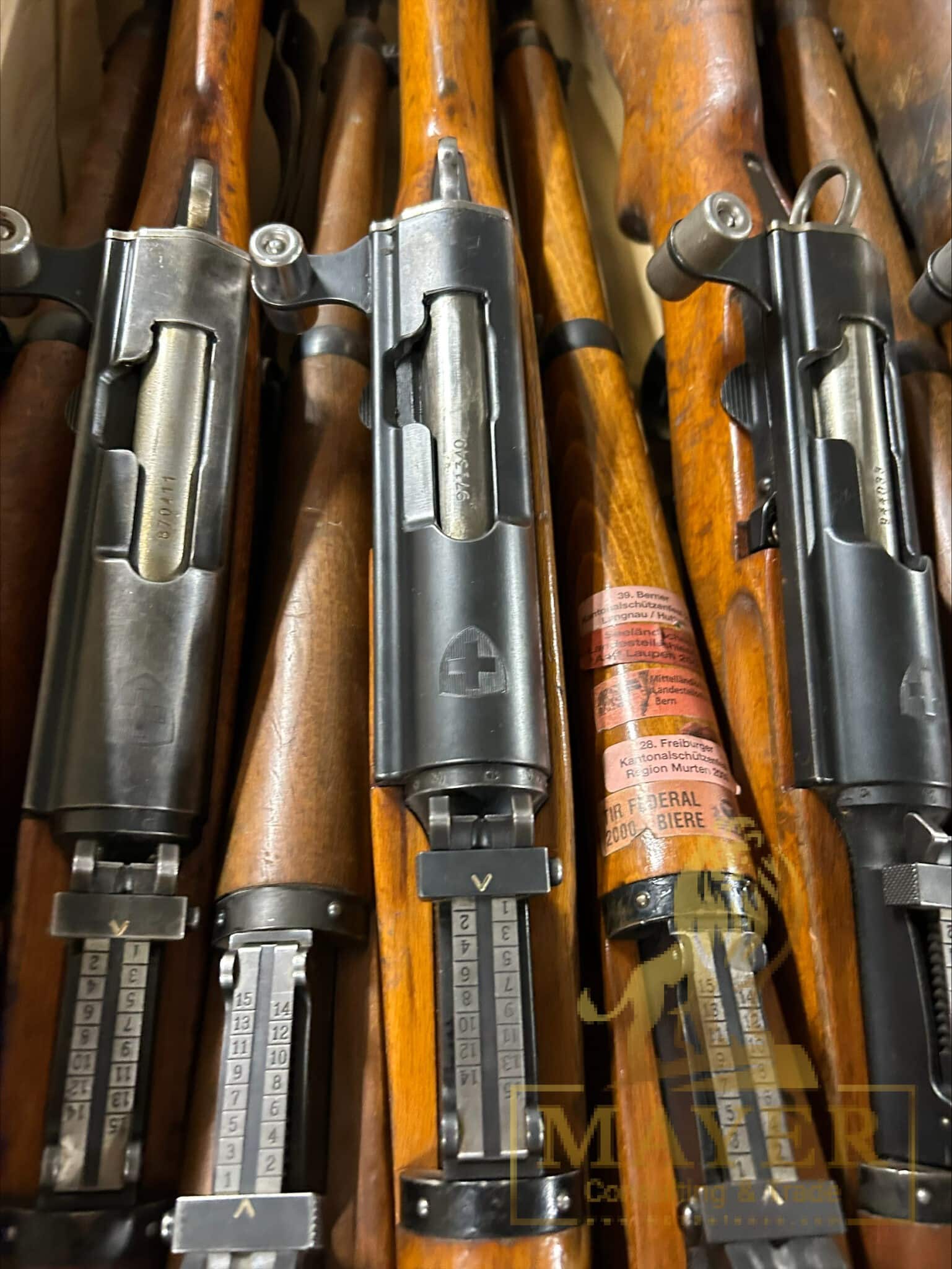 Swiss K11, K31 and STGW-57 Rifles