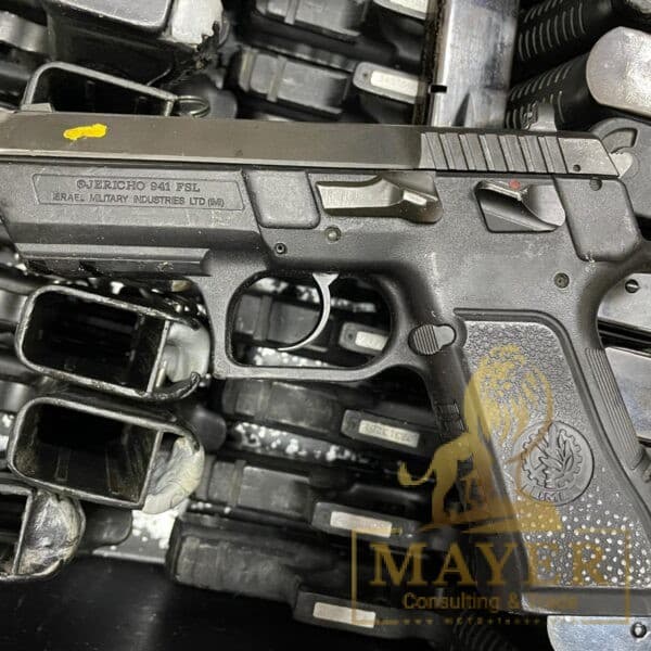 IMI Jericho 941 FSL surplus pistols with polymer frame.