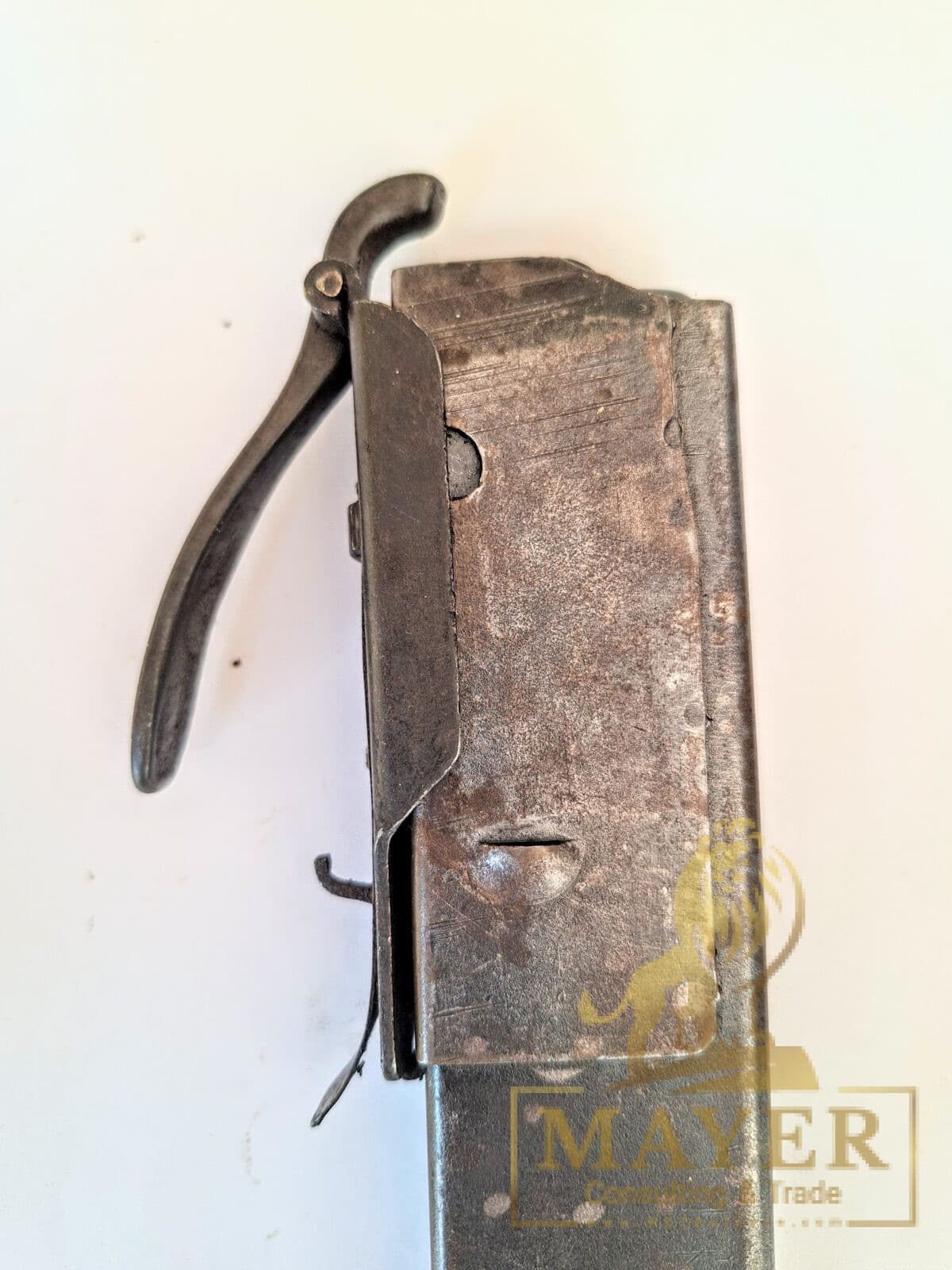 Original British Sten sub-machine gun magazine loaders model MK4, known as the Spoon Type.